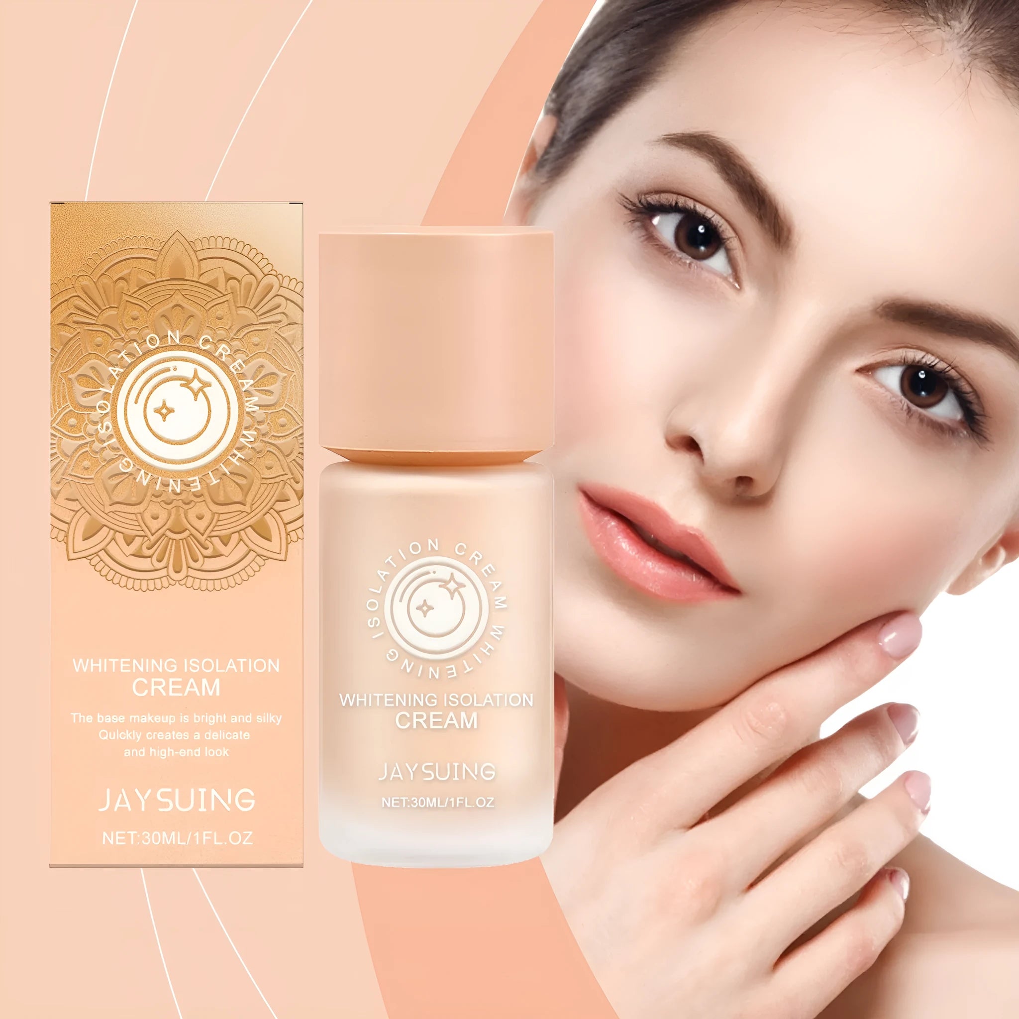 Clear moisturising makeup primer in 30ml bottle with cream texture