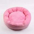 Soft PP cotton filled dog bed in light grey or pink with optional matching pillow