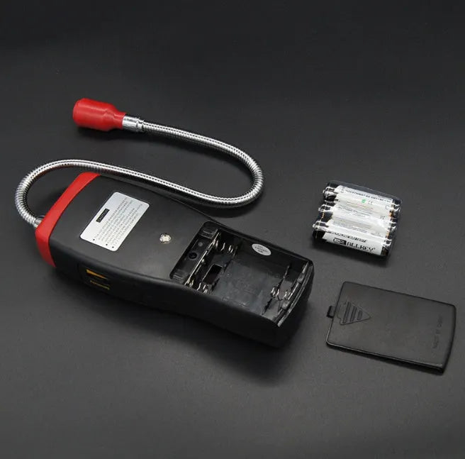 AS8800L portable flammable gas detector unit showing LED indicator lights on its front panel.