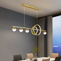 Modern rectangular Nordic style ceiling light in black or gold, featuring remote control dimming.