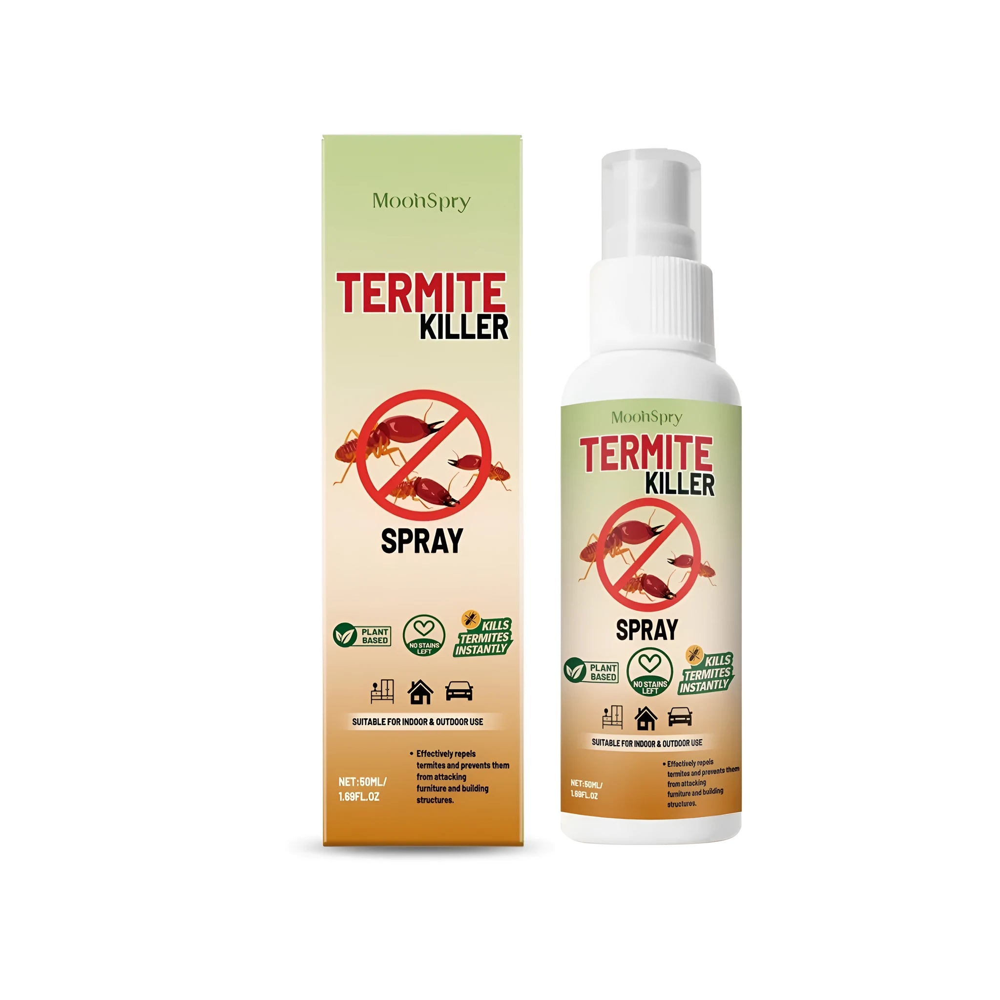 50ml termite killer spray bottle for ant and insect pest control in homes