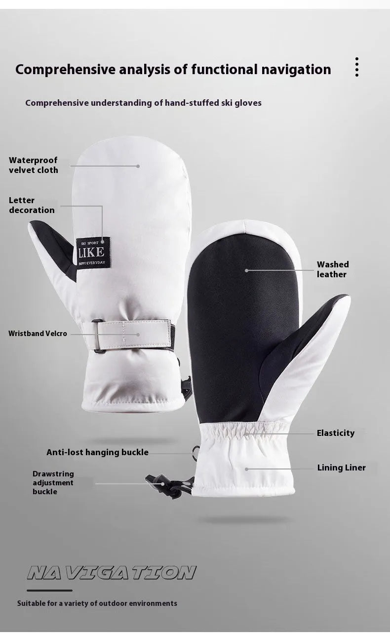 A pair of thick black touch screen compatible cycling gloves laid flat.