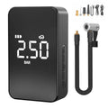 Wireless digital tyre inflator pump with display screen and air hose