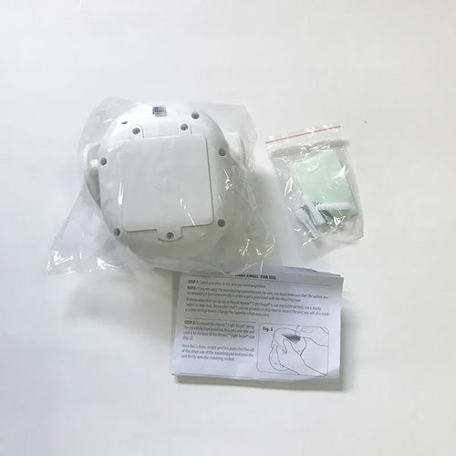 White Atomic Angel induction lamp measuring 13.3 cm with touch activation