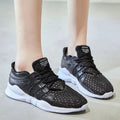 Breathable mesh sneakers with hollow design and EVA sole in casual style