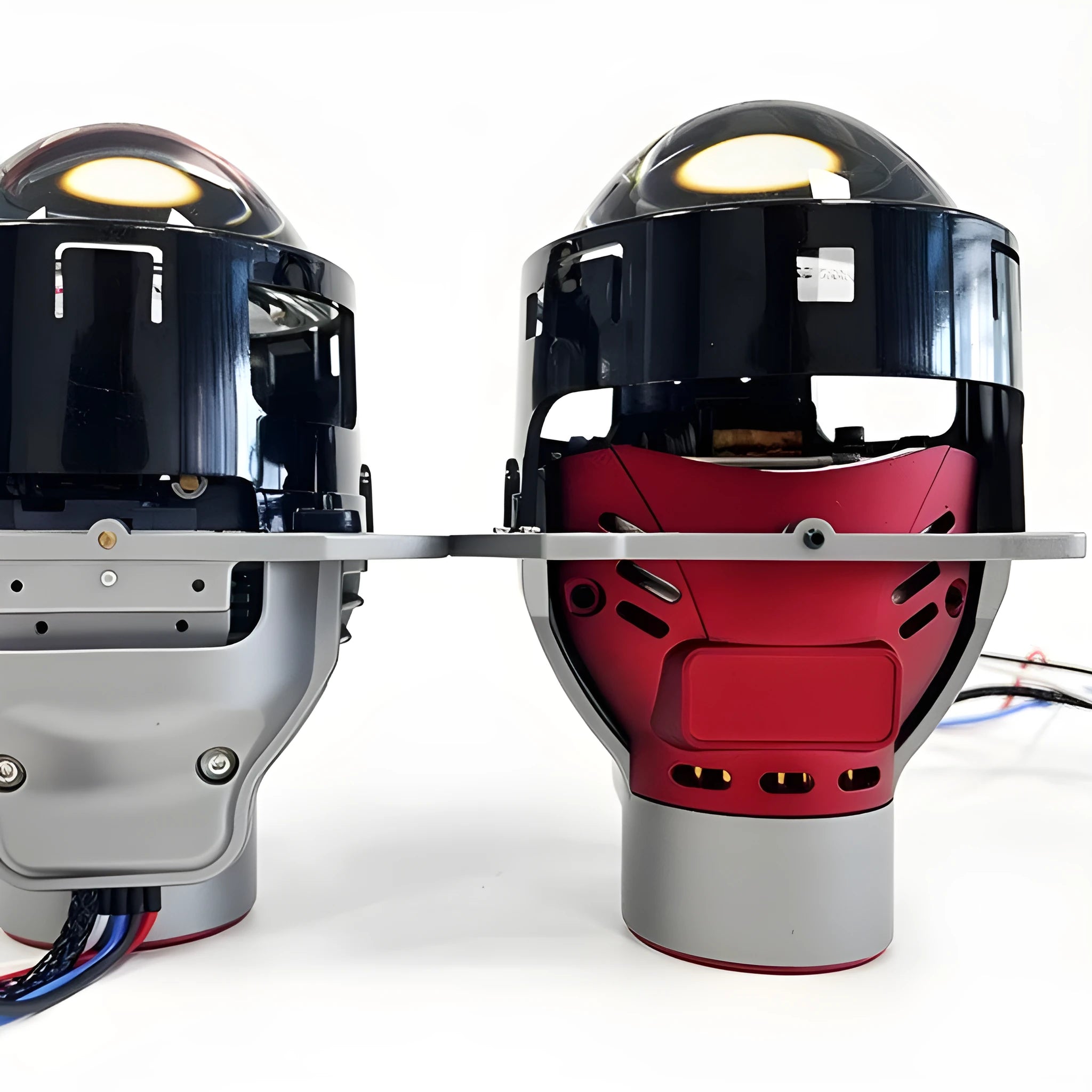 Intelligent follow up steering headlight with aviation aluminium housing and three-inch glass lens