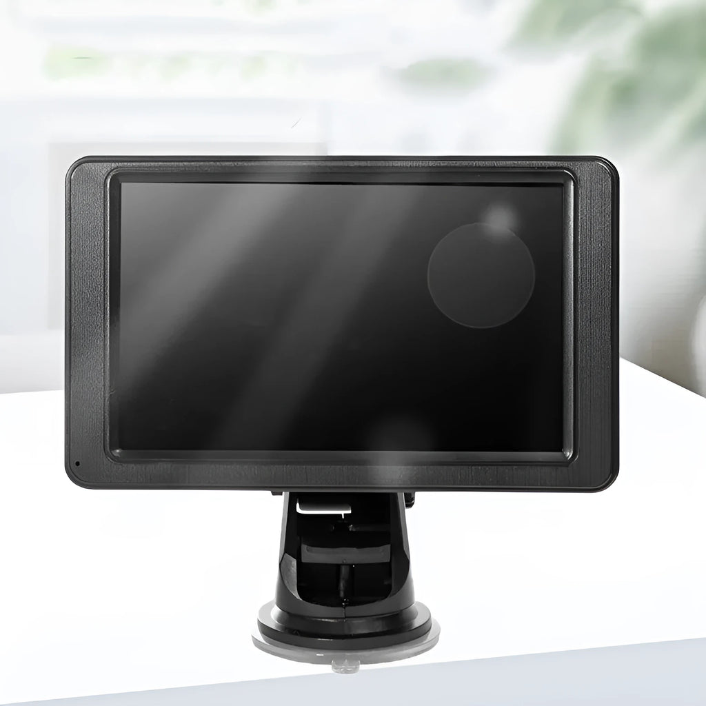 7-inch vehicle MP5 player with LCD screen and mounting bracket for car installation