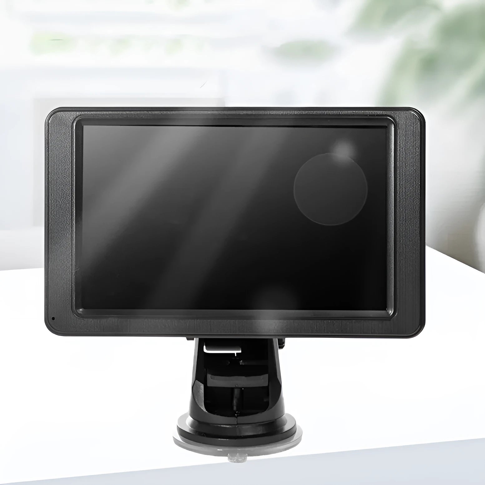 7-inch vehicle MP5 player with LCD screen and mounting bracket for car installation
