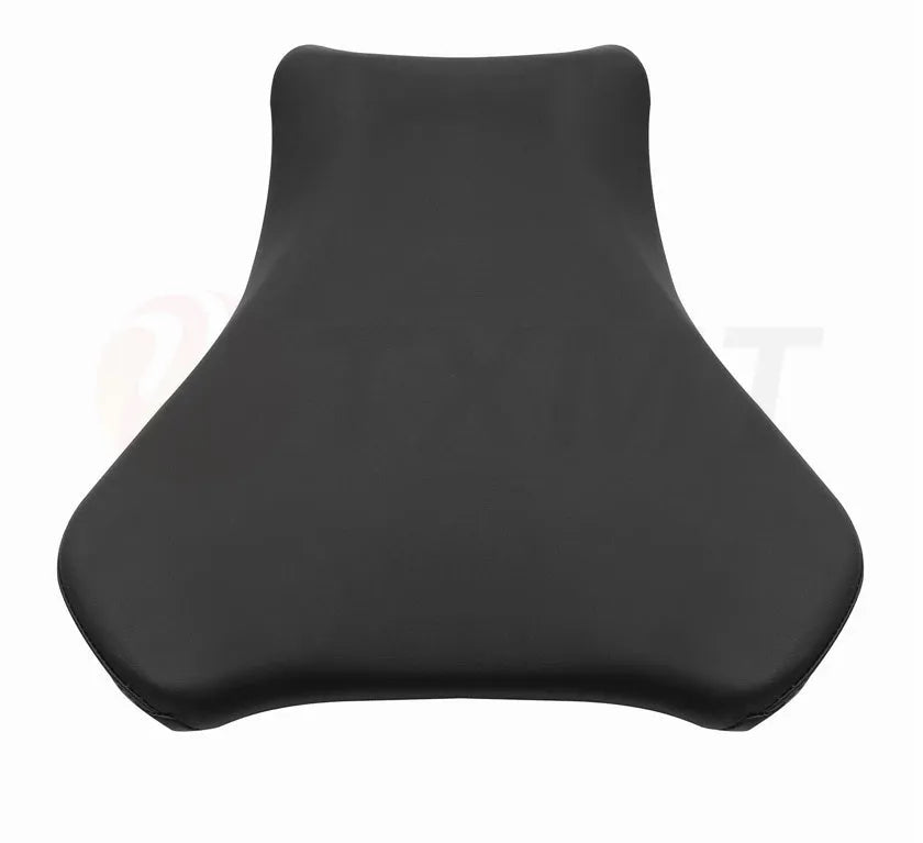 Leather seat bag cover for Suzuki GSXR1000 motorcycle on a bike seat.