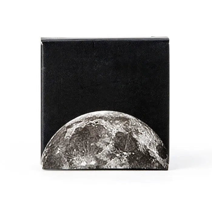 Black decorative stickers showing moon phases, calendar planets and hand account designs