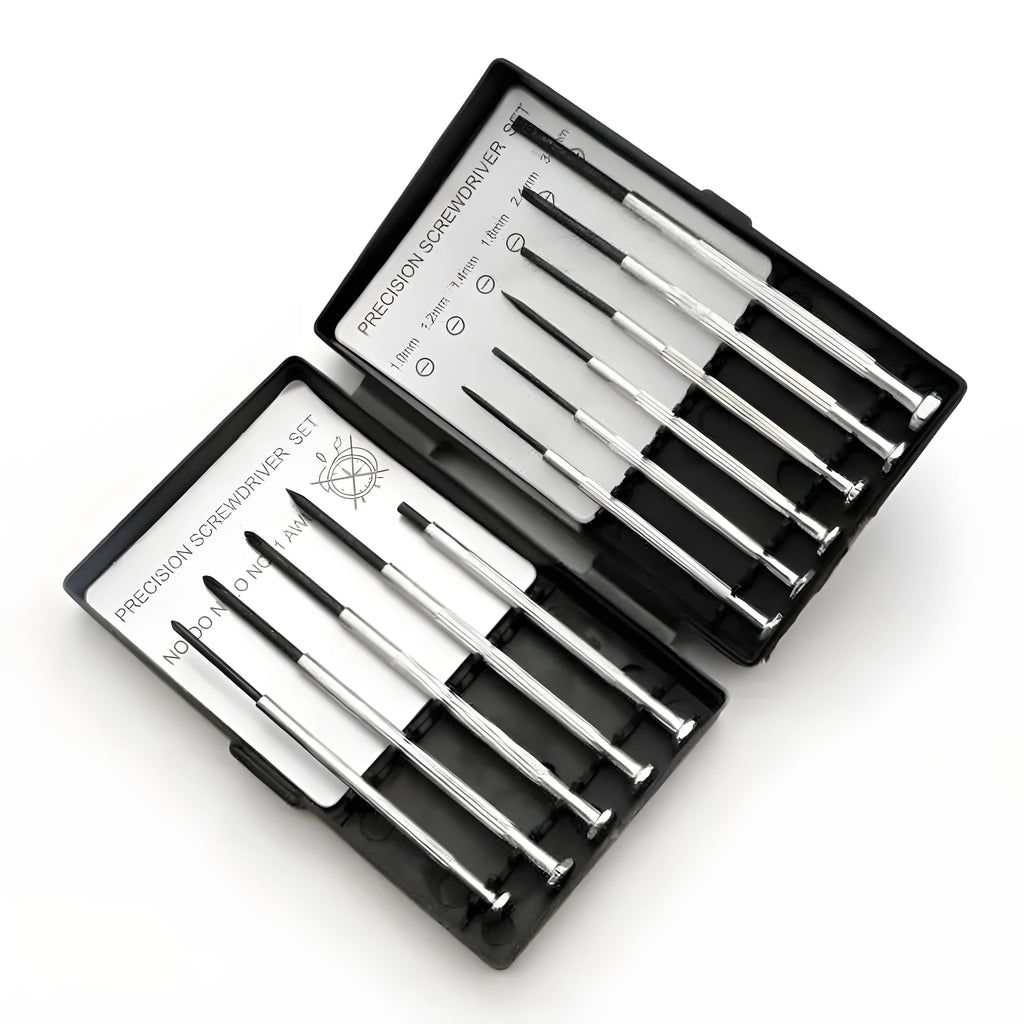 TH-6177 11-piece precision screwdriver set for electronics and clock repair with 45# steel construction