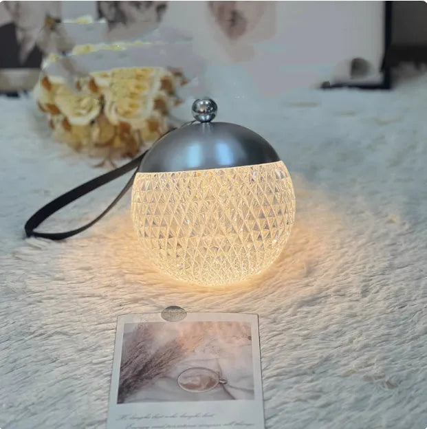 Compact dimmable desk lamp with touch control in minimalist design