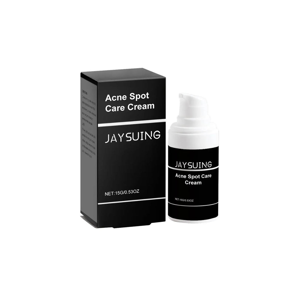 15g tube of acne removal face cream with mint, tea tree oil and aloe vera ingredients.