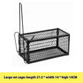 Automatic cage mousetrap in metal iron clamp and plastic designs for catching small rodents