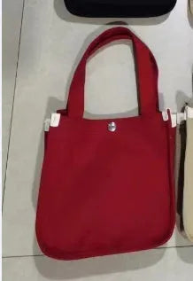 Canvas small square messenger bag for women with magnetic buckle closure in khaki colour