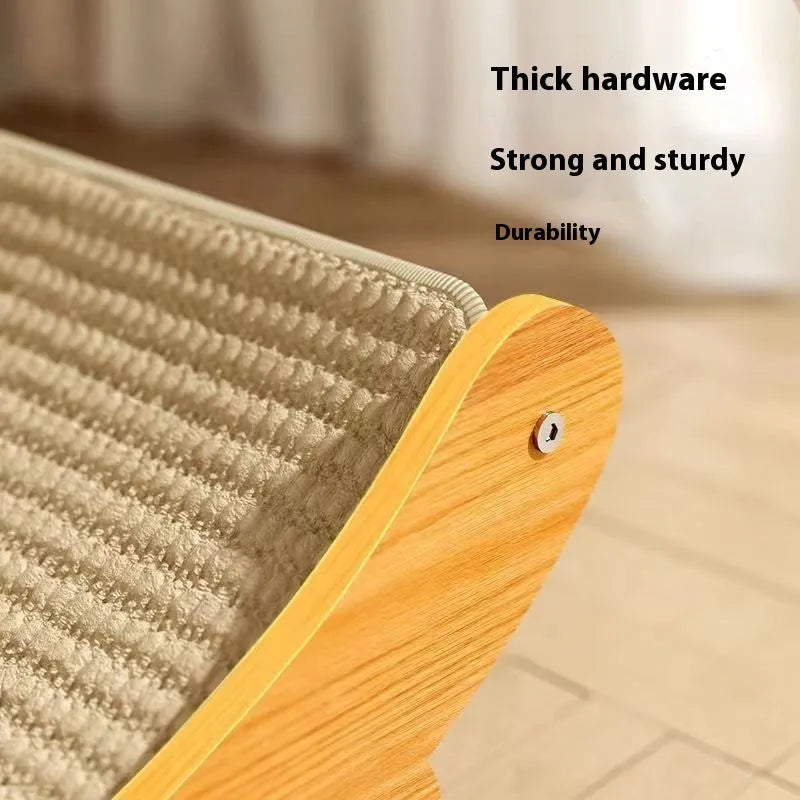 Sisal cat scratch board with wear-resistant blanket surface in large and small size options
