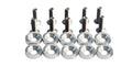 Ten car modification gasket screws displayed in eight different colours for automotive engine bay customisation