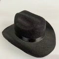 British cowboy hat for cats in non woven fabric with ribbon or velvet belt trim