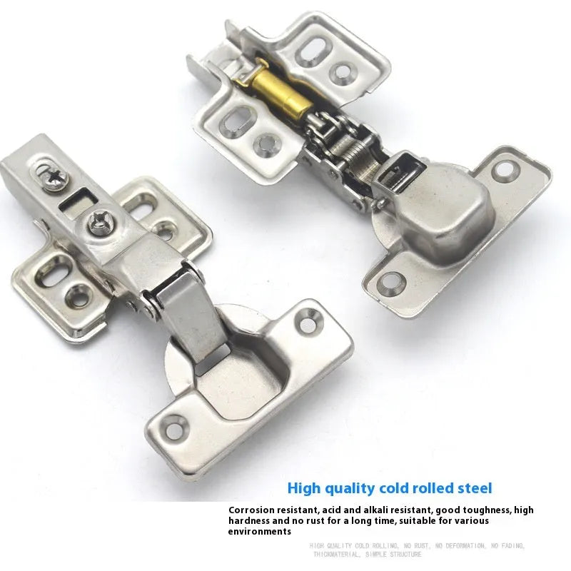 Cold rolled steel hydraulic cabinet hinge with nickel plating and damping cushion