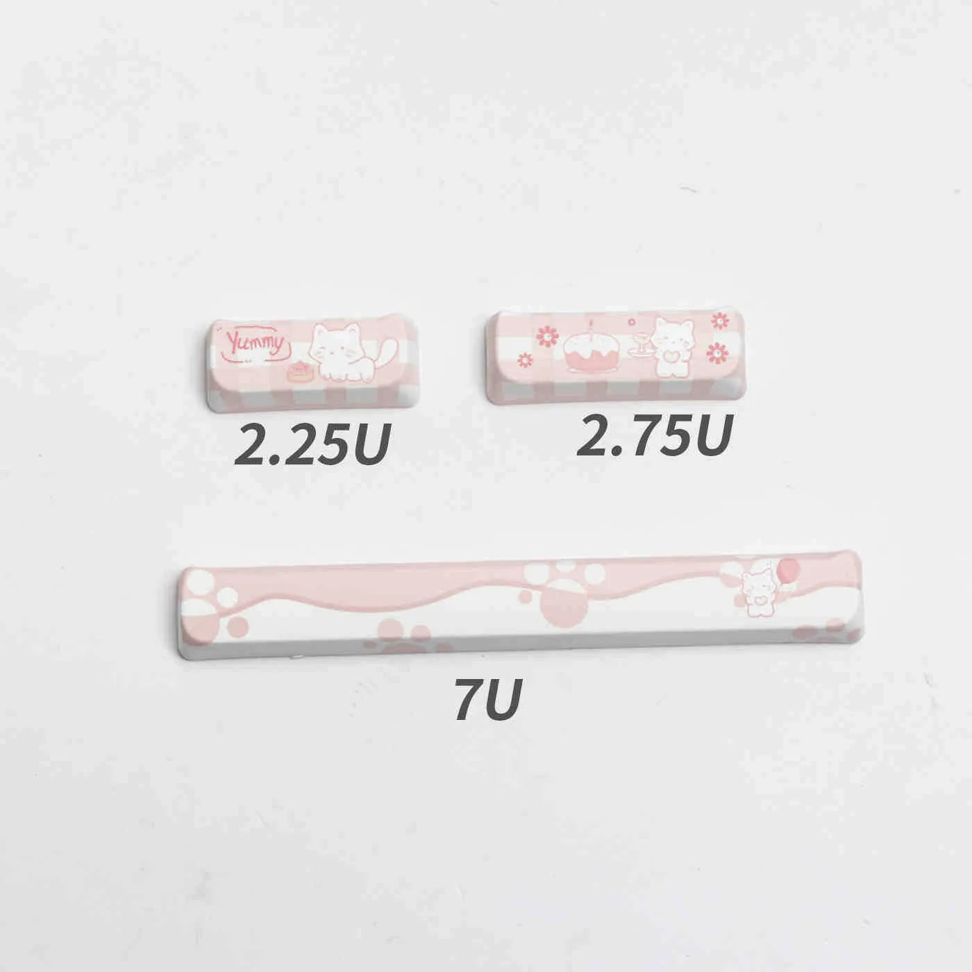 Full set PBT sublimation key caps for mechanical keyboards showing multicolour designs on over 98 keys