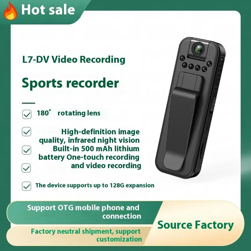 L7 HD conference recorder with infrared night vision and wifi connectivity for indoor and outdoor use