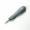 Watch back case opener tool with alloy plastic construction showing pry knife design options
