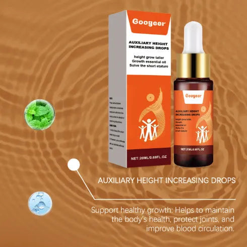 Googeer Height Increasing Drops 20ml body treatment bottle with peppermint extract