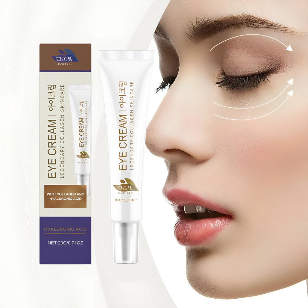 20g jar of collagen eye cream with hyaluronic acid for eye area hydration
