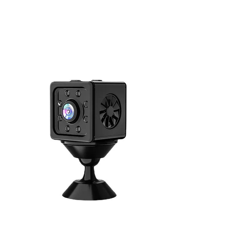Black K13 remote network intelligent sports HD camera with mounting bracket on a white background.