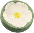 Green round sisal cat scratcher bowl bed with 39cm diameter.