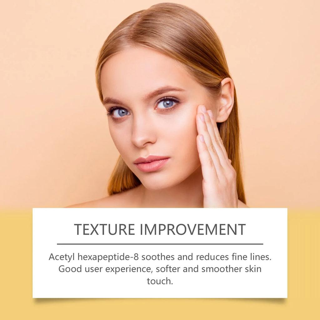 50g pot of neck firming cream with hyaluronic acid and collagen formulation