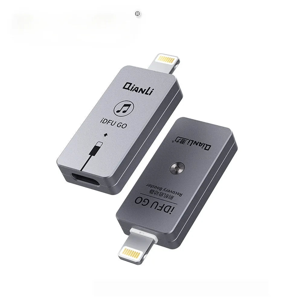 Black stainless steel Type-C brush starter for Apple device recovery mode, 43.5x17x7mm