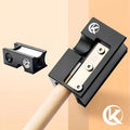 Black all-metal billiard cue leather tip repair tool for pool and snooker maintenance