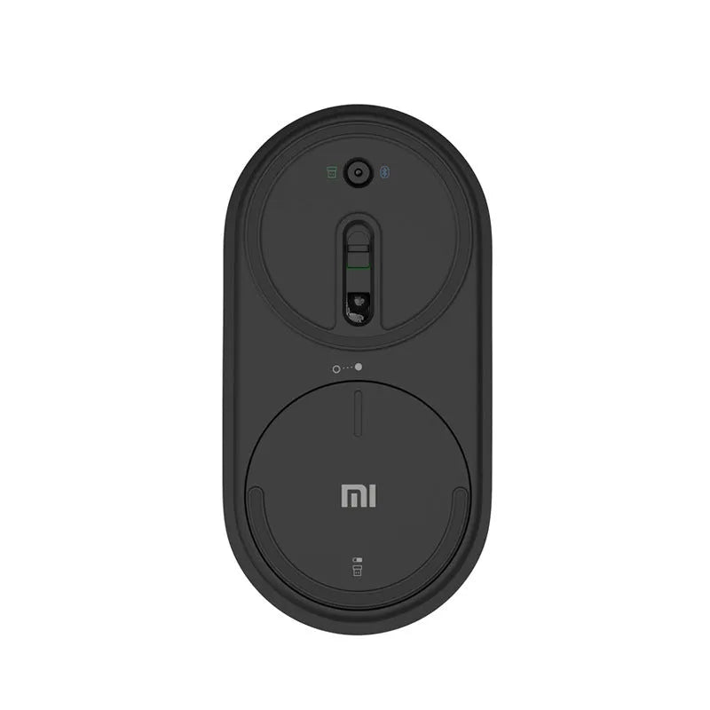 Wireless portable mouse in black or white with Bluetooth and 2.4GHz for laptop use