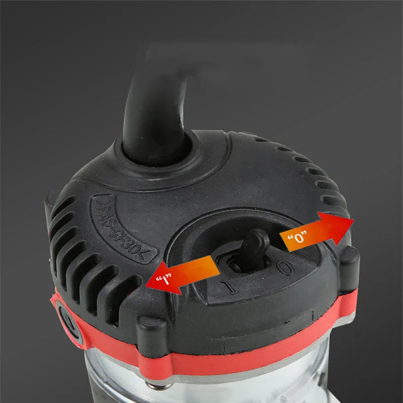 800W electric wood polishing trimmer tool with aluminum casing and power cord