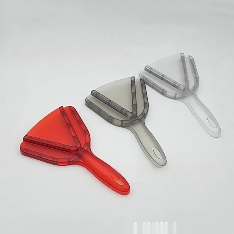 Adjustable telescopic bottle opener in ABS plastic with ergonomic handle in clear, red, or transparent grey colour options