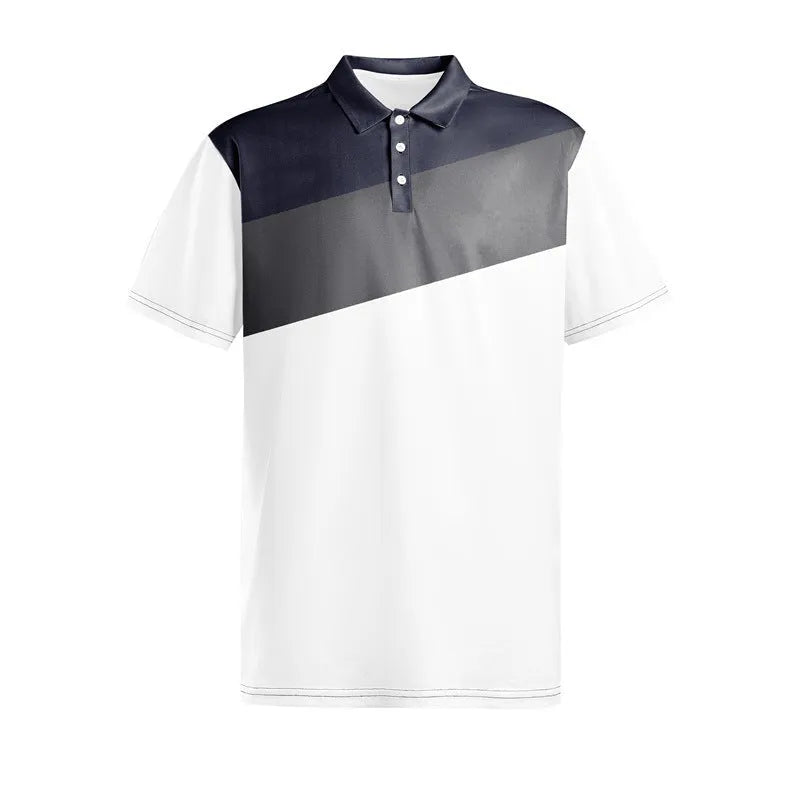 Men's loose fit short sleeve T-shirt with a 3D digital printed pattern.