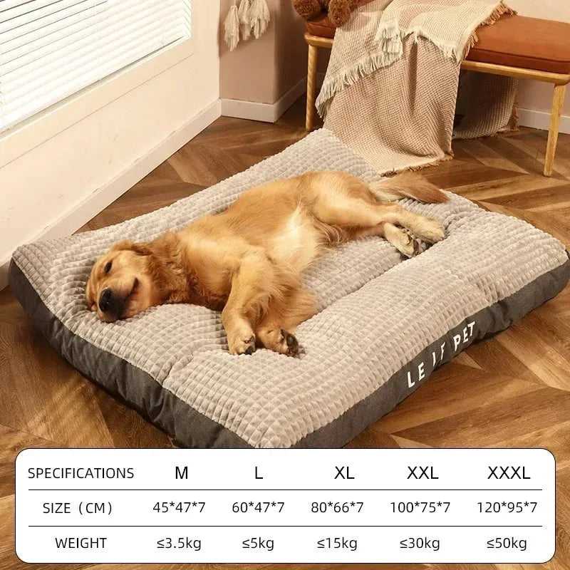 Detachable soft fleece dog bed in green, shown with blanket separated from the cushion base.