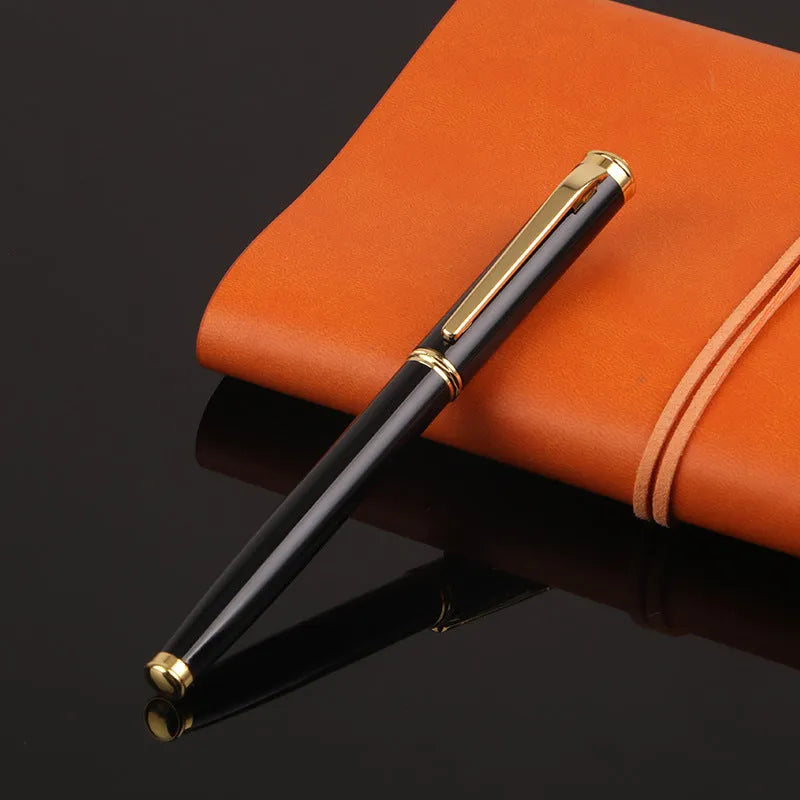 Metal ballpoint pen with 0.5mm Iridium nib in red and black colour options