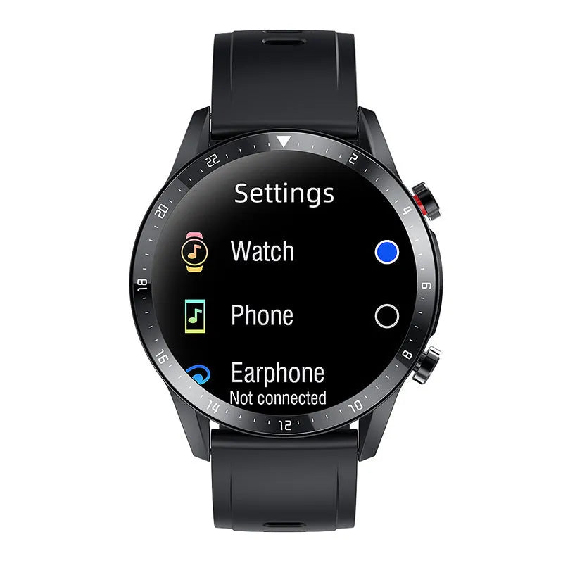 Alloy Bluetooth smart watch bracelet with a 1.3-inch screen on a wrist strap, showing heart rate monitor display.