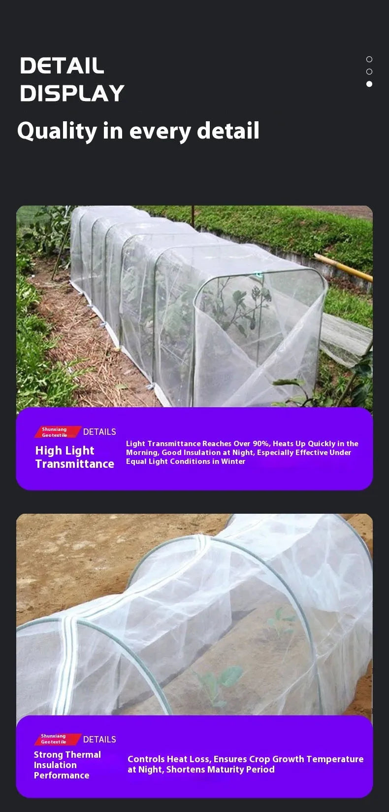4x8 metre plastic film for greenhouse vegetable shed insulation cold protection