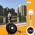 Black Bluetooth remote control for selfies with snap magnetic attachment showing compact design