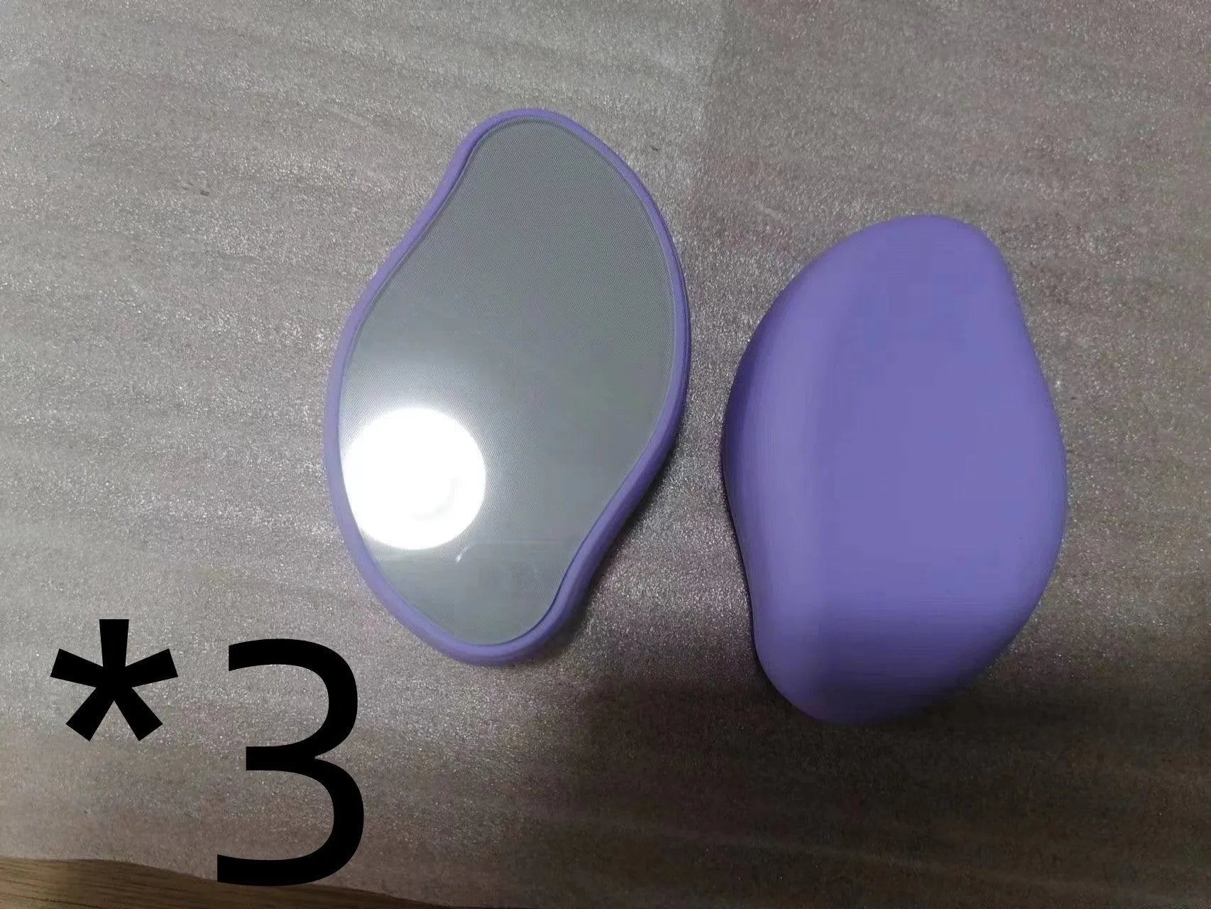 Manual glass epilator for hair removal and shaving in compact design with colour options