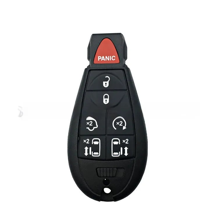 Dodge Chrysler plastic replacement key shell case with dimensions 85mm by 42mm.