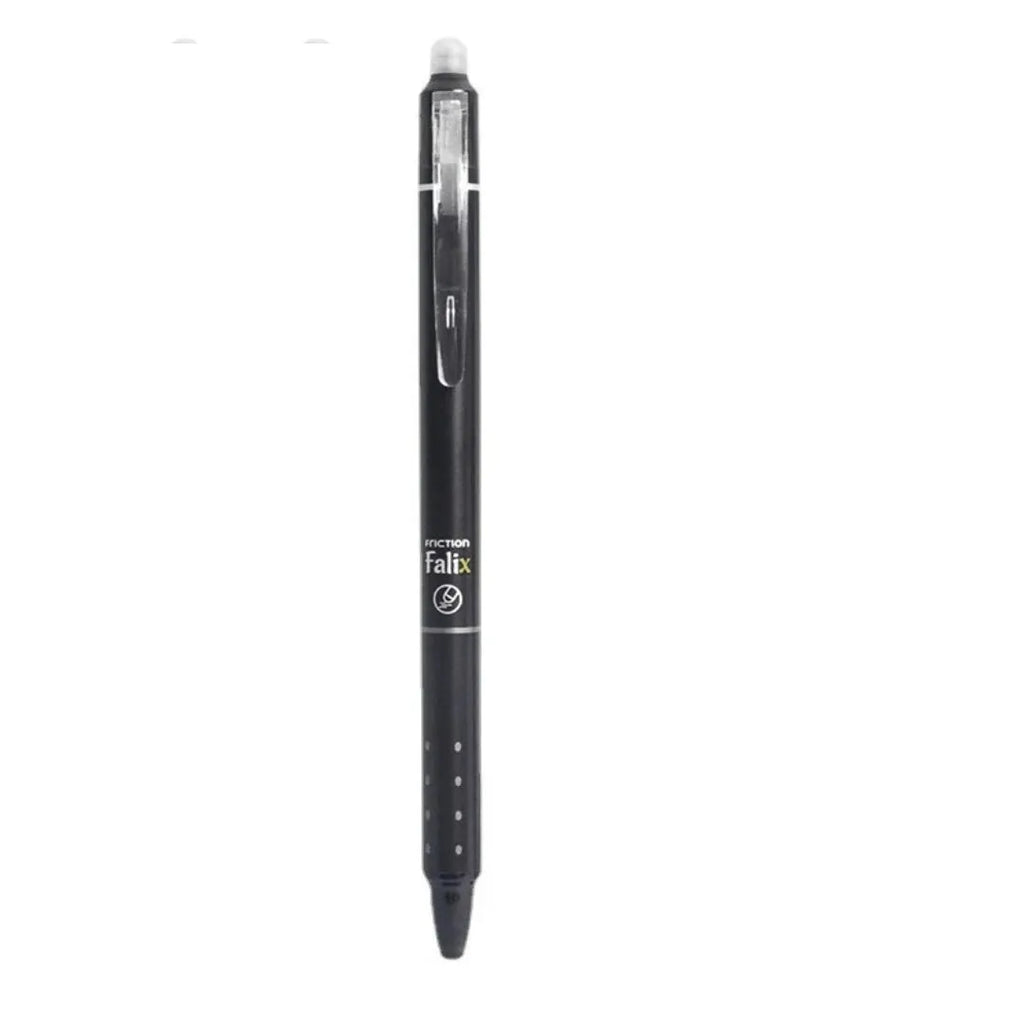 Hot erasable push gel pen 0.5mm with retractable tip and plastic body