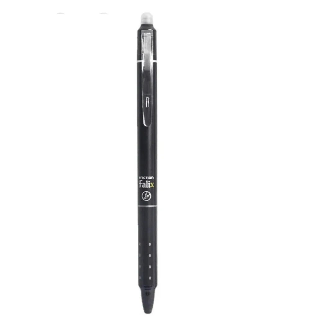 Hot erasable push gel pen 0.5mm with retractable tip and plastic body