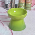 High foot ceramic pet bowl for dogs and cats with an anti-tumble base.