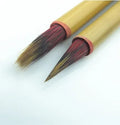 Red hair Chinese writing brush with wooden handle for calligraphy and ink painting