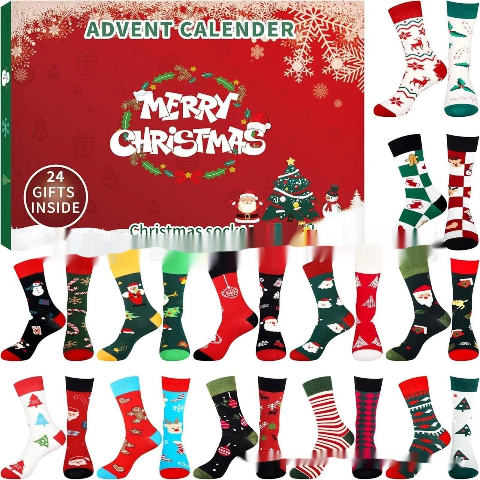 Christmas socks blind box resin craft decorations showing miniature holiday stocking designs