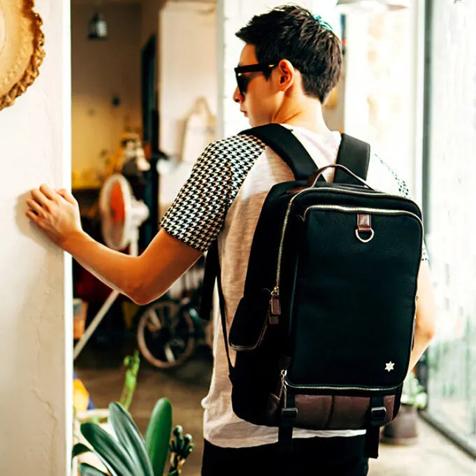Oxford cloth Korean style backpack in Army Green colour with 30x16x46cm dimensions